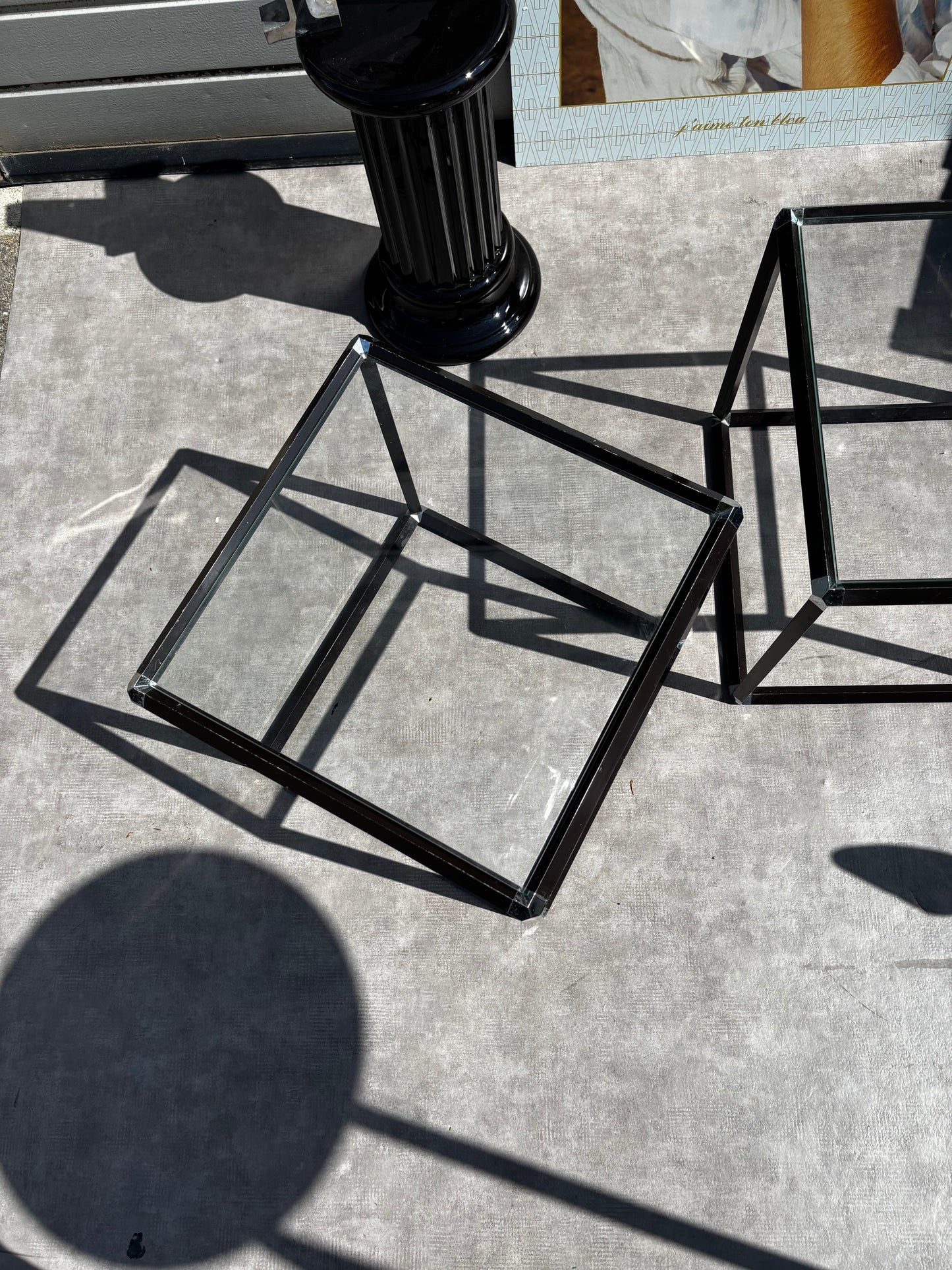 Table d’appoint biseautée 70’S