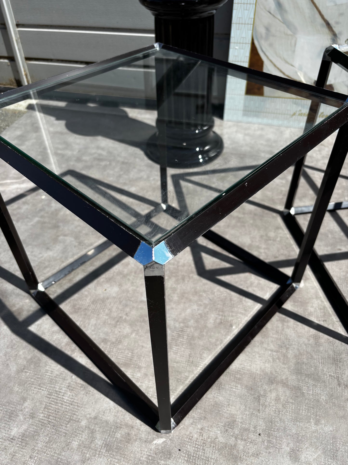 Table d’appoint biseautée 70’S