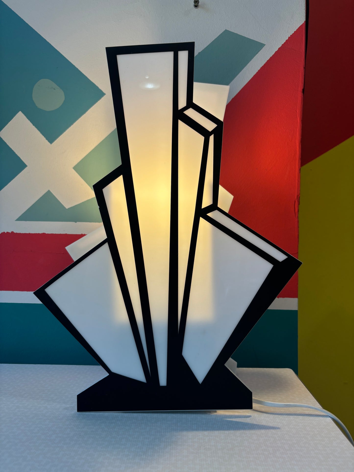 Luminaire plexi Art Deco
