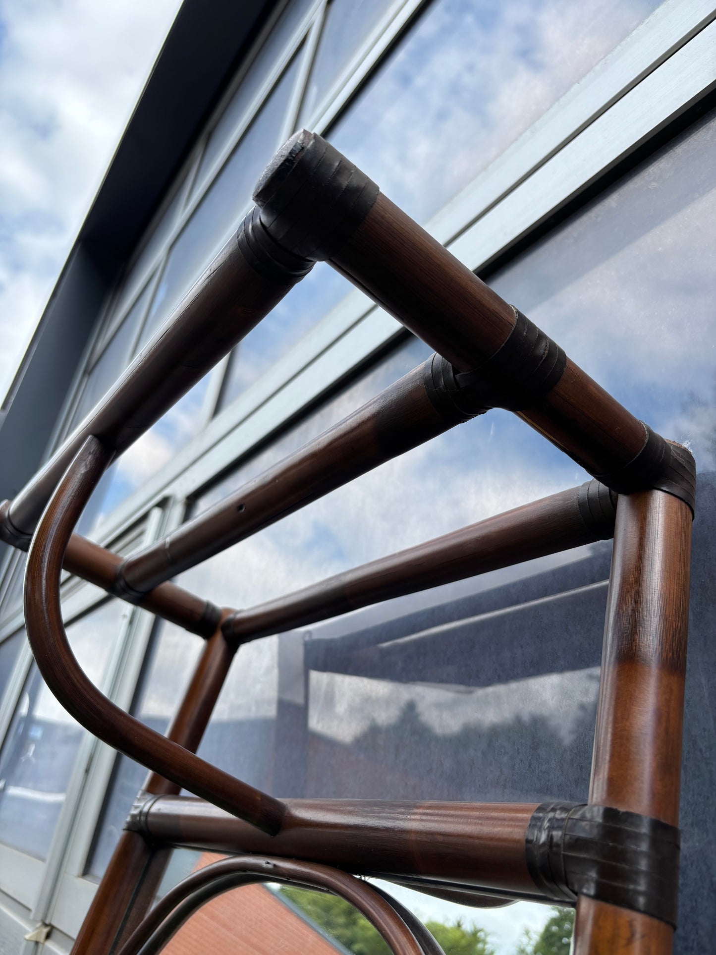 Miroir mural rotin