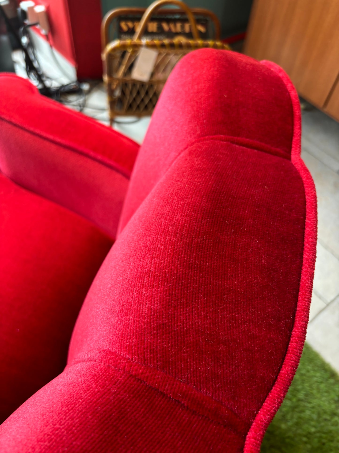Fauteuil à franges 50’S