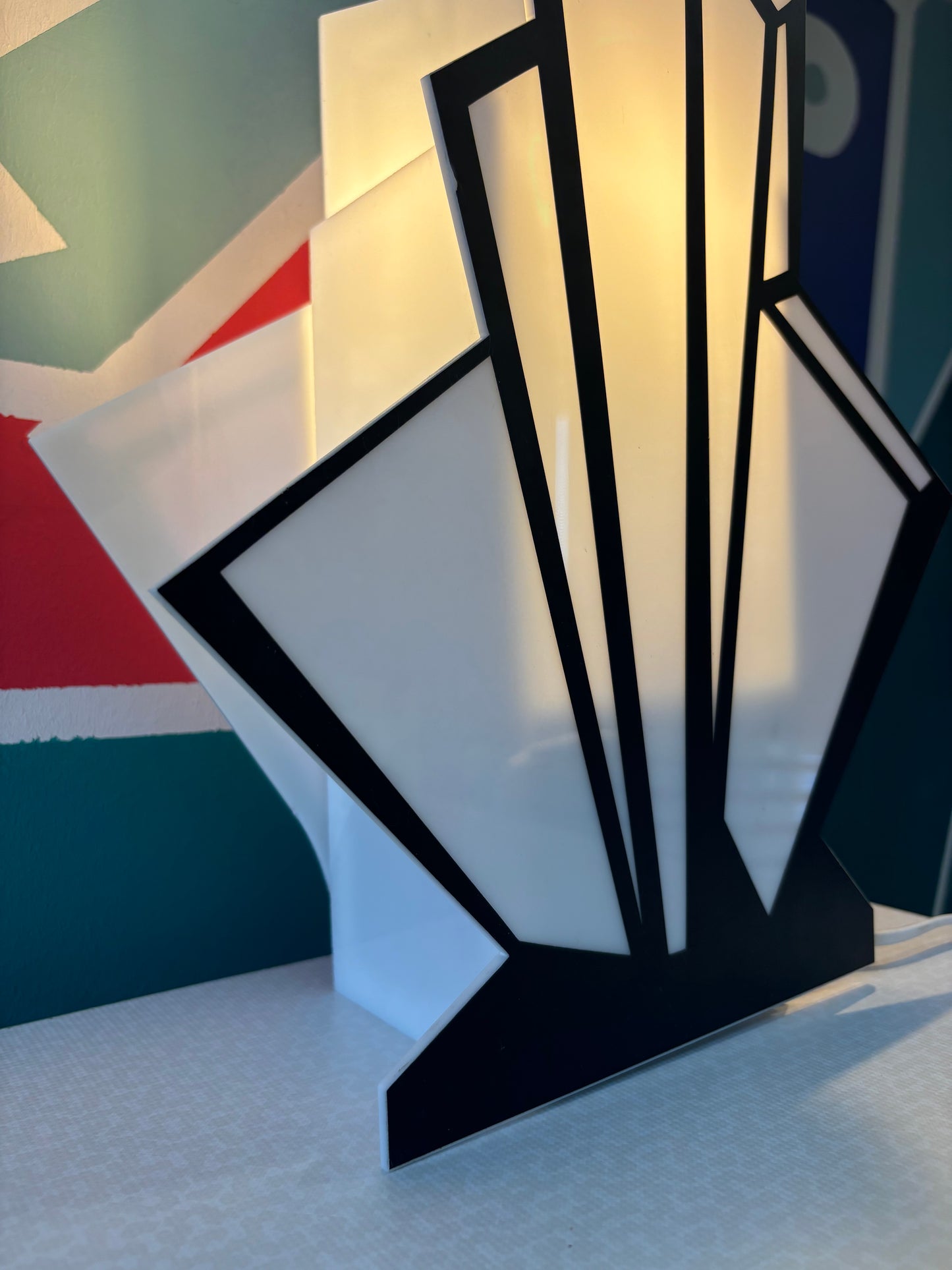 Luminaire plexi Art Deco