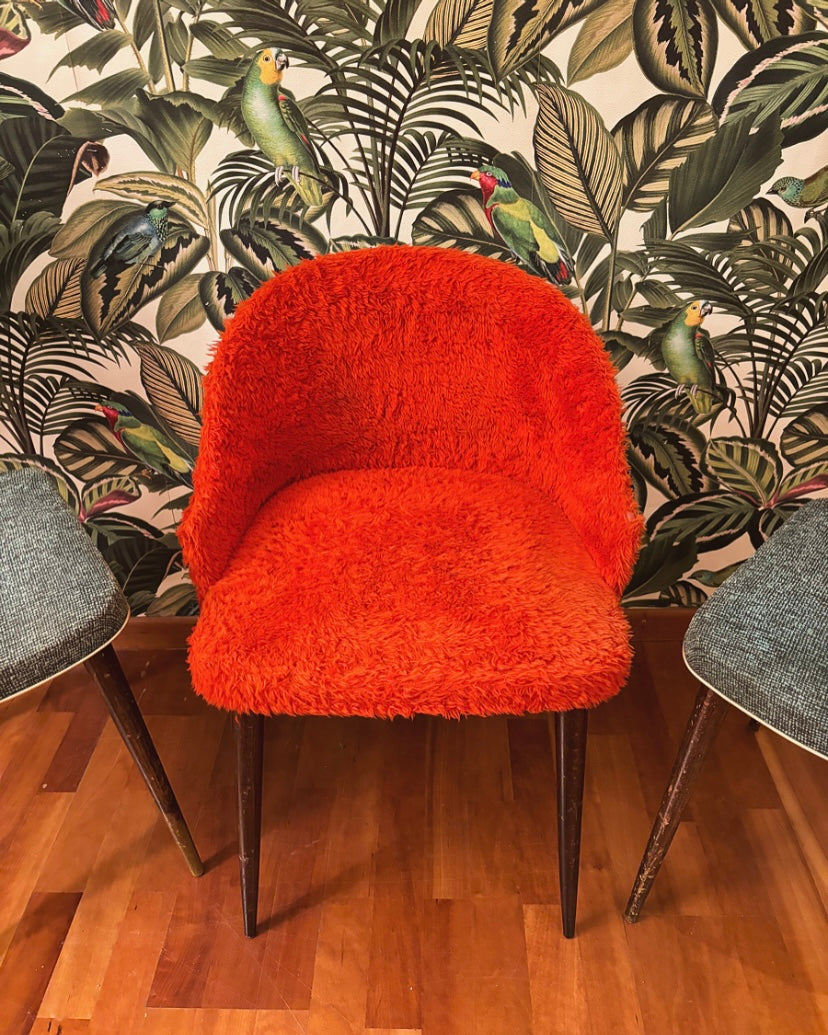 Fauteuil moumoute vintage 70’S