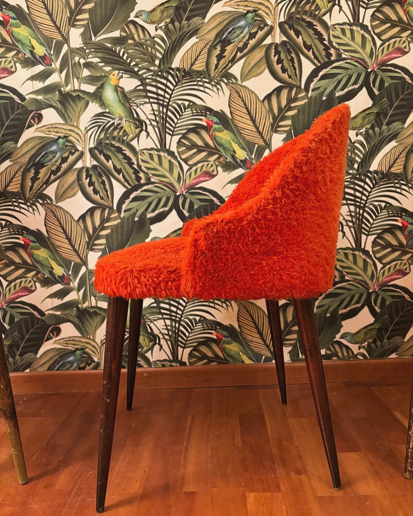 Fauteuil moumoute vintage 70’S