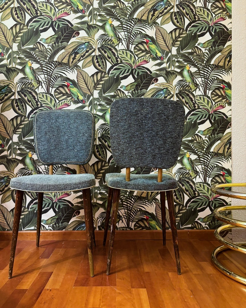 Chaise cocktail tissu vintage 50's