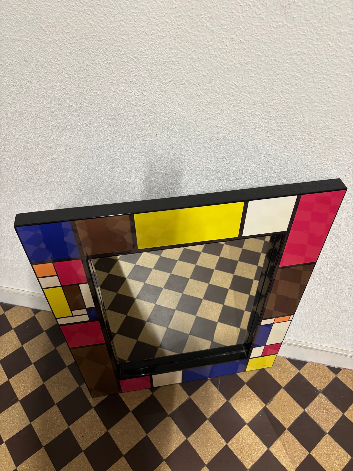 Miroir Tessi inspiration Mondrian
