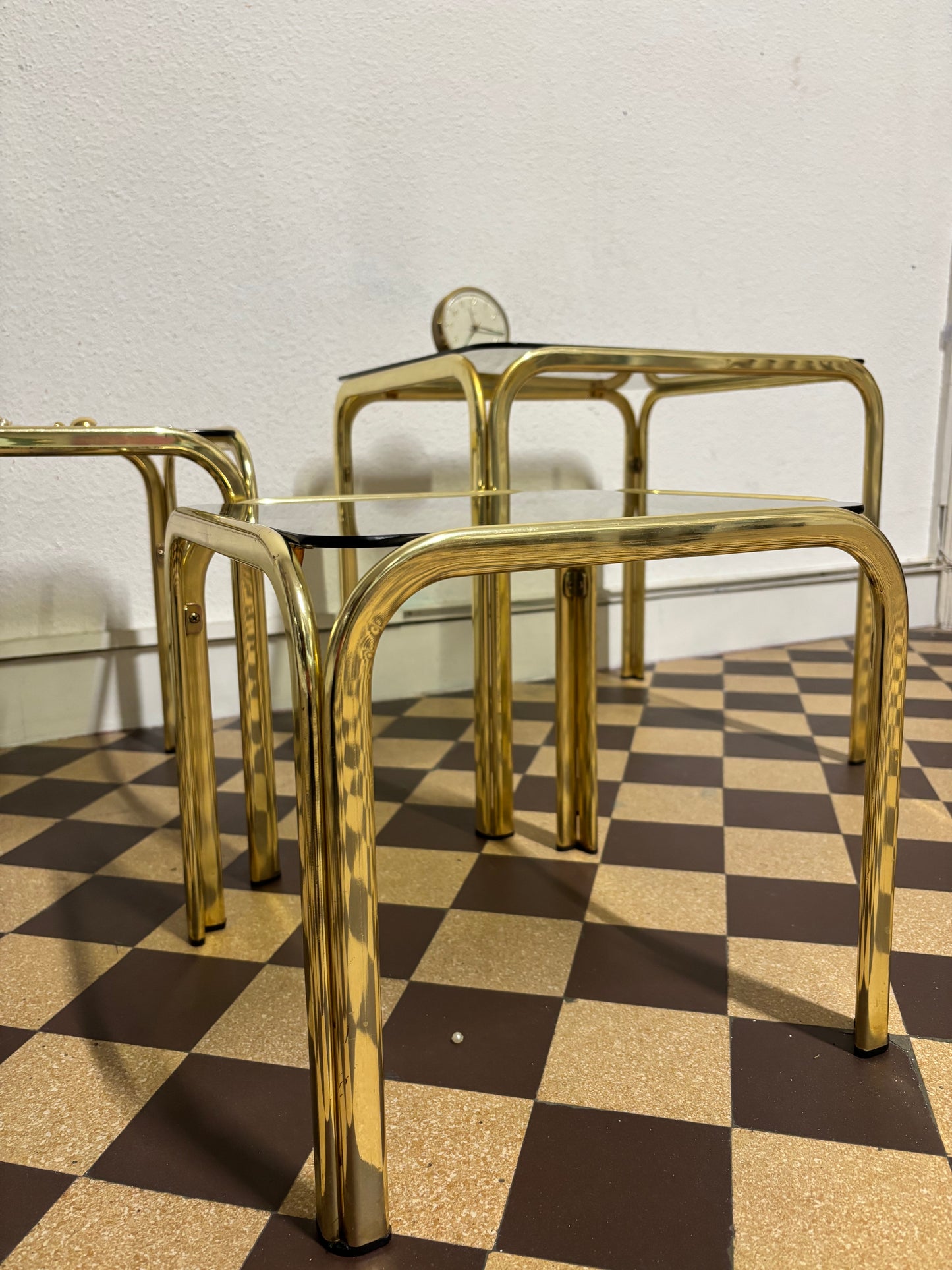 Ensemble tables gigognes vintage années 70