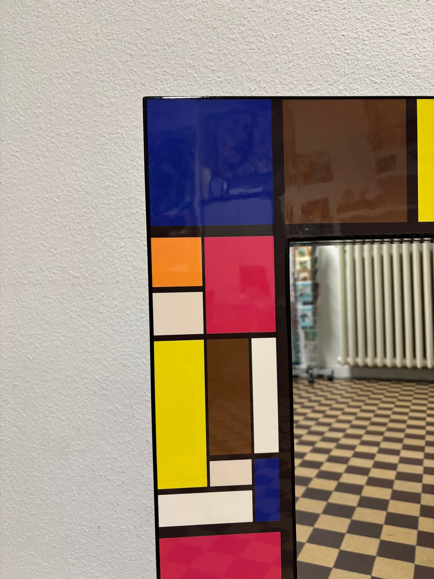 Miroir Tessi inspiration Mondrian