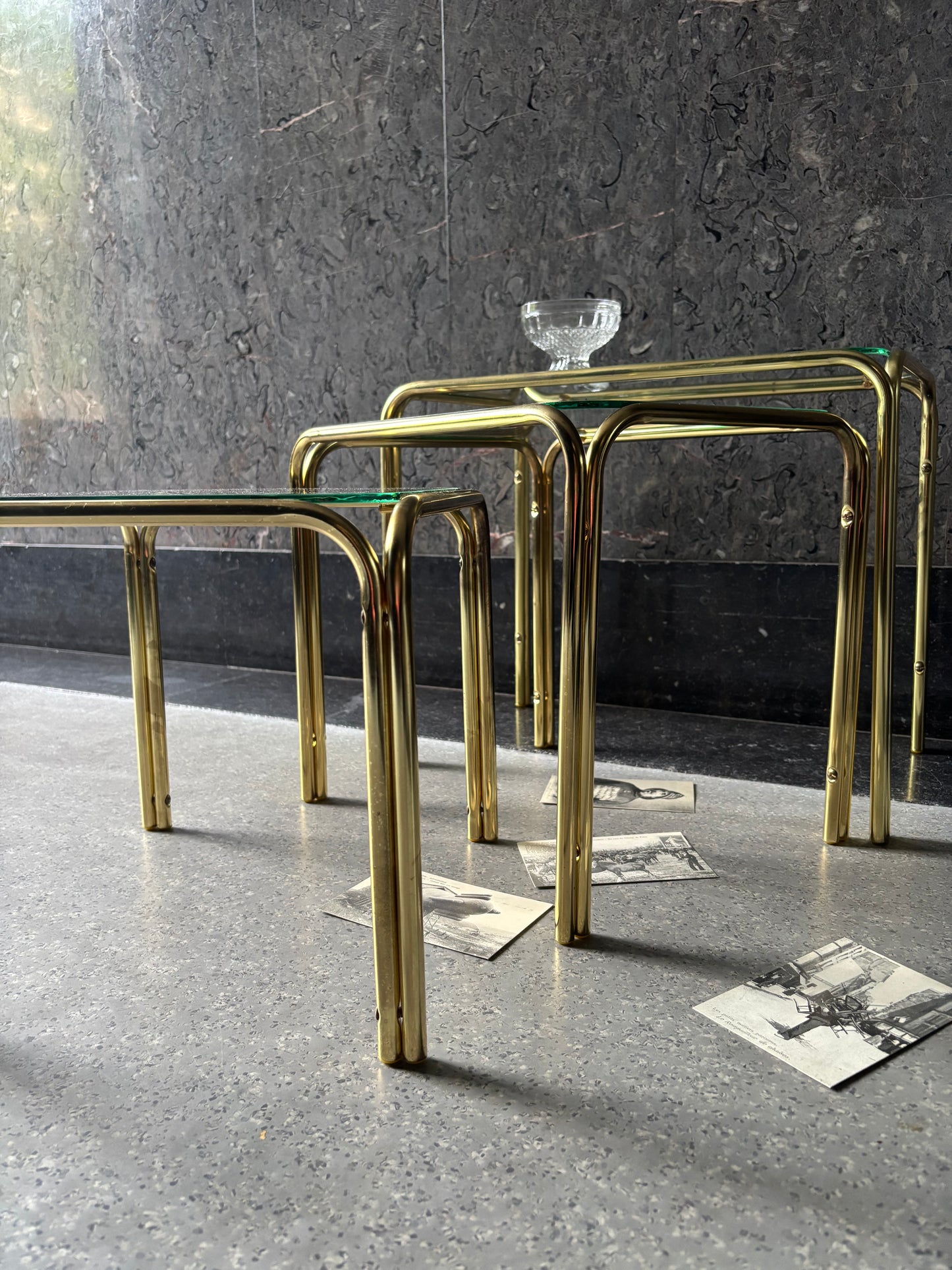 Ensemble tables gigognes vintage années 70